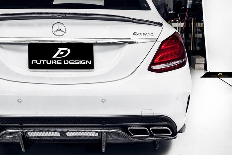 W205 Sedan - PSM style Carbon Trunk Spoiler_003